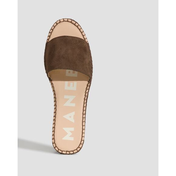Manebi Women's Hamptons Double Sole Slides Sandal Slip-On Brown Size 40 (US 9) - Picture 12 of 13